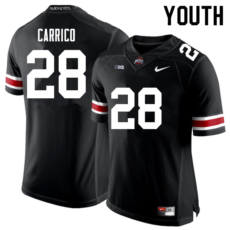 Youth #28 Reid Carrico Ohio State Buckeyes College Football Jerseys Sale-Black